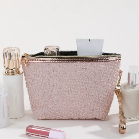 Pink Zippered Makeup Bag - Picture 4 of 7